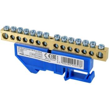 Schelinger Terminale Din 6x9 Blu per Rotaia TH35 – 500V Isolamento