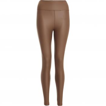 Quiz Womens Brown Faux Leather Leggings