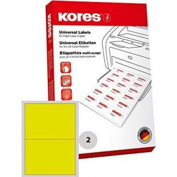 Radex Étiquettes Sans Bord, 210 x 148 mm, Jaune