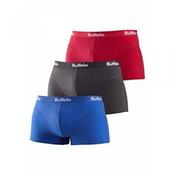 Hipster BUFFALO Herrenboxershorts – 95% Baumwolle, 5% Elasthan – 3 Stück