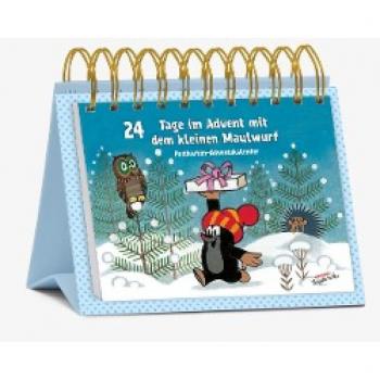 Postkarten-Adventskalender 24 Tage im Advent mit dem kleinen Maulwurf