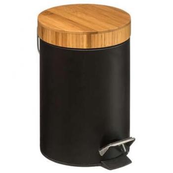 Cubeta Compacta Wellhome 3 l – Metal y Capa de Bambú