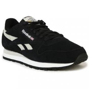 Reebok Mixte Cuir Classique Basket-Core Noir Ombre d’Ash F23 Cerise