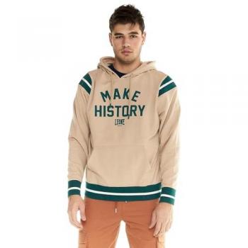 Sudadera con capucha Leone 1947 Retro Logo beige/verde