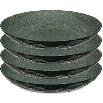 Koziol Suppenteller 220 mm, 4 Stück, Natur Ash Grey
