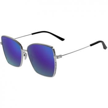 Balenciaga BB0196SA 003 T60 Gafas de sol Acetato Ruthenium Violeta