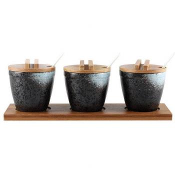 Decorative Ceramic Spice Pot Set