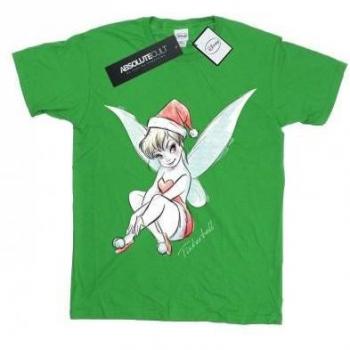 Tinkerbell kerstfee katoenen T-shirt voor meisjes 5-6 jaar wit