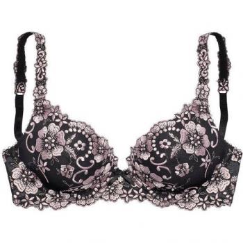 LASCANA Push-Up-BH mit schöner Stickereispitze 90A