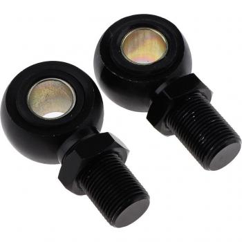 2x O-Type End Motorcycle Scooter Shock Absorber Clevis Adapter 14mm Black