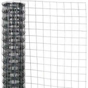 Nature Alambrada Cuadrada Acero Recubrimiento Plástico 0.5x2.5m 13mm Color Gris