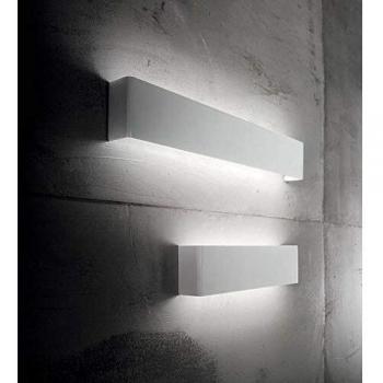 Apliques modernos Metal brillante blanco Led 23W 3000K luz caliente