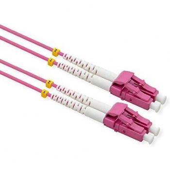 VALUE Patch-Kabel LC Multi-Mode 50/125µm OM3, violett, 10 m