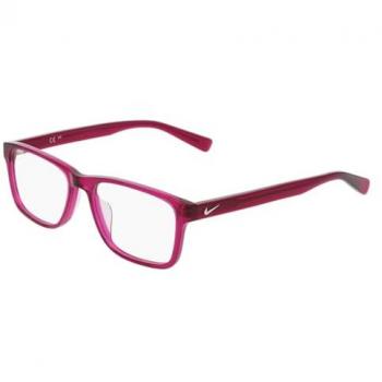 Nike Kind 1000C 653 Rotes Acetatschutzglas, quadratische Normfassung