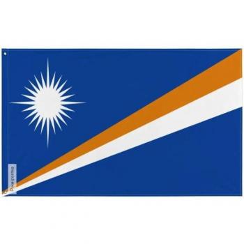 Marshall Islands Banner – 128x192cm – Poly Fabric – Full Duplex Printing – Iron Eyelets