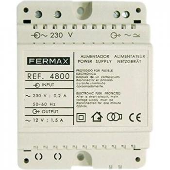 Alimentation secteur 12VAC 1.5A DIN4 Fermax 4800
