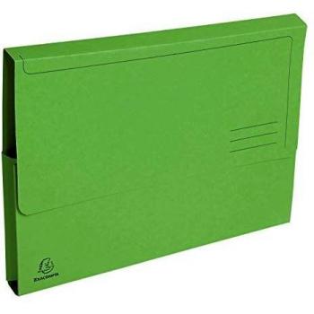 Exacompta Forever A4 Green Document Wallets 290gsm 50 Pack