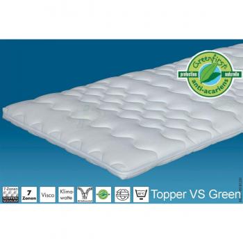 Visco‑Weich Topper Hn8 (Greenfirst®) – 100×200 cm Viscoschaum