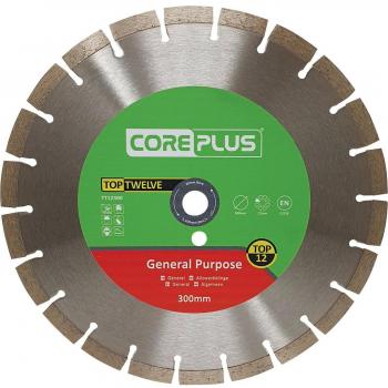 CorePlus CORDBTT12300 Top Twelve General Purpose Diamond Blade 300mm