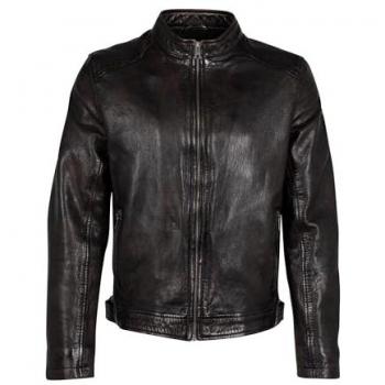 Giacca di pelle antica Mauritius MMAdelmo Uomo marrone S a 4XL