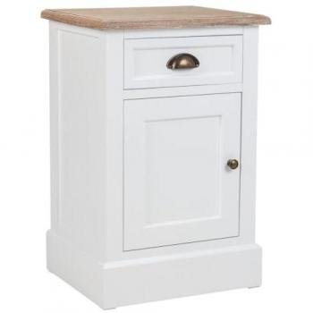 Alexandra House Living-Mesita de Noche Alexandra House Living Blanco Marrón 35 x 63 x 41 cm