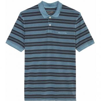 Marc O’Polo Poloshirt in Blau, Regular Fit, Größe L
