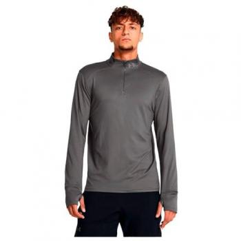 T-shirt gris foncé Under Armour Qualifier Run à manches longues