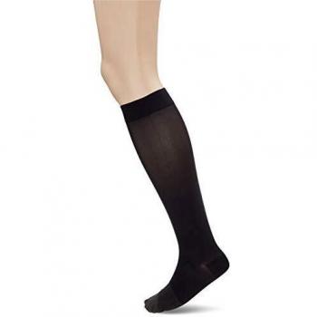 Calcetín Negro de Compresión Normal Talla Grande