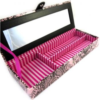 Coffret à Bijoux Vintage 'Belle Epoque' rose (33x11.6x4.7 cm)