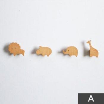 Ganchos de Abrigo de Madera con Dibujos de Animales Marinos