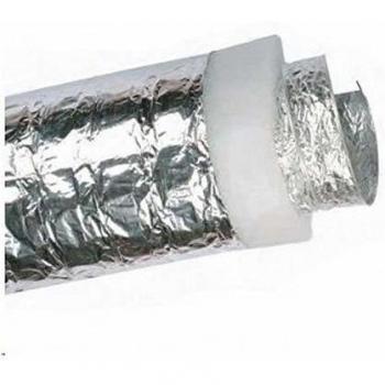 Tuyau de thermo-ventilation isolé 80 mm x 10 m