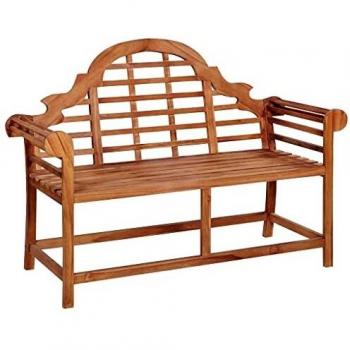 Banc de jardin en teck 127x58,5 cm