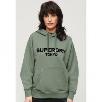 Superdry Sudadera Verde Sport Luxe para Mujer