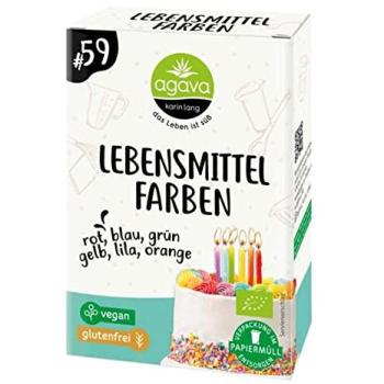 Agava Bio‑Farbkristalle – 48 g (6 Farben)