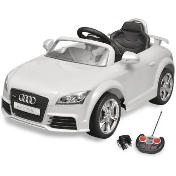 VidaXL Kids Electric Ride-On Car, Audi TT RS, Bianca, Telecomandata
