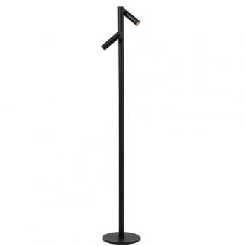 Lampada LED da pavimento Antrim, nera, 2 luci, dimmerabile, IP54