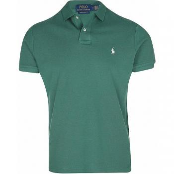 Polo Casual Ralph Lauren Hombre con Diseño en Verde y Blanco