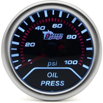 Jauge d'huile auto 0-100 PSI 52MM