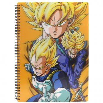 Dragon Ball 3D-Effekt Notizbuch Saiyans