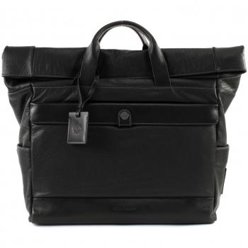 Sac en cuir noir pour homme CAMP DAVID
