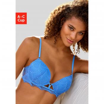 Lascana Push-Up-BH mit integrierten Kissen, Blau, Gr. 75A