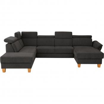 Kuschelige Wohnlandschaft Conville U-Form, 100% Polyester