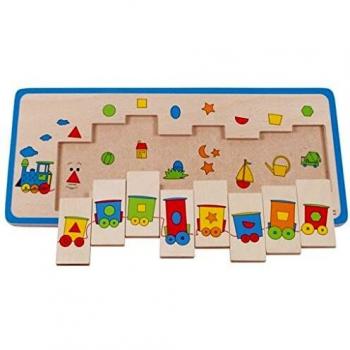 Beleduc Tren de Madera Puzle Educativo