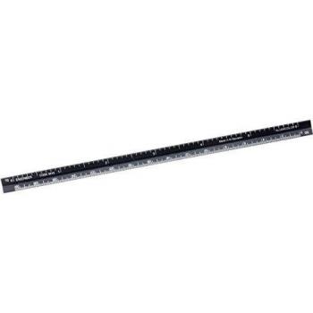 Alumicolor 6‑In Pocket Engineering Scale – Noir