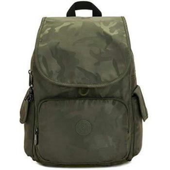 Kipling CITY PACK, Sac à dos pour loisirs et sport femme, vert (SATIN CAMO), unique