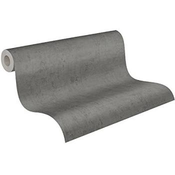 Grey One‑Size Plaster‑Look Wallpaper – Brewster Home Fashions