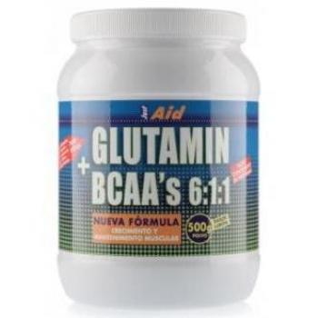 Just Aid Glutamin + Bcaa Sabor Limón 500G