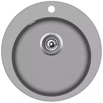 Sonata Granite Kitchen Sink Single Basin Round Grey