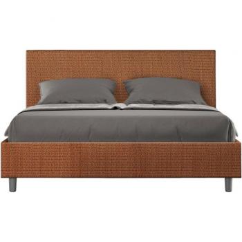 Cama Somier Premium 160x210 Naranja Laberinto