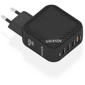 Aisens 100W Wall Charger – 3 USB‑C, 1 USB